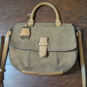 MICHAEL Michael Kors Suede & Leather Crossbody Satchel